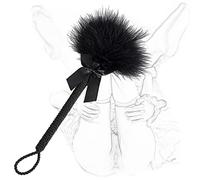 Pluma cosquillas flogger SM látigo erótico cultivo amor pluma clítoris cultivo coqueteo cosquillas BDSM bondage azotes paleta juego de rol erótico restricciones de cama juguete sexual para parejas