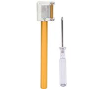 Pluma de aceite para bordes de cuero multifunción, aplicador de rodillo para teñir bordes para manualidades en cuero DIY, pluma de teñido de bordes con punta de cobre puro y agarre (Oro)