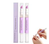 Pluma de aceite para empujar cutículas, removedor de cutículas, bolígrafo de aceite para uñas Con, huele para mujeres, hidrata y fortalece las cutículas secas (2 pcs)