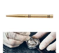 Pluma de aceite para movimiento de reloj, latón, multifuncional, cómodo, diseño ergonómico, mango, lubricante para reloj con cabezales de repuesto