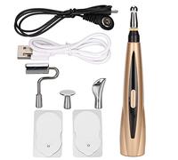 Pluma de Acupuntura Eléctrica de Acero Inoxidable con Pilas Acupuntura Meridian Energy Pen Plus Masajeador Acupresión Eléctrica para Aliviar el Dolor Cuidado del Cuerpo
