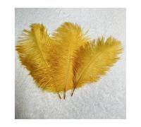 Pluma De Avestruz 100 unids/set Plumas de avestruz 15-40CM blanco negro for manualidades decoración de boda fiesta artesanía Carnaval Plumas(Color01,35-40CM 100pcs)