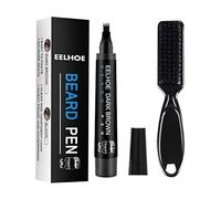 Pluma de barba impermeable, relleno de lápiz de barba para hombres, lápiz de relleno de barba y potenciador de barba, kit de bigote de lápiz, herramientas de modelado para colorear bigote