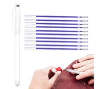 Pluma de bordado - Pluma borrable al calor para tela | Marcadores de tela borrable | Tela desaparece con 10 recargas | Pluma de tinta borrable a alta temperatura para