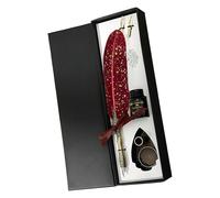 Pluma de caligrafía - Clásico bolígrafo de pluma de pluma de acero inoxidable con soporte, herramienta de escritura a mano decorativa para cartas, bocetos, prácticas, creadores, maestros, pintores