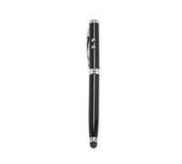Pluma de condensador de pantalla de prensa de luz LED 4 en 1 tipo multifuncional bolígrafo de mano cuerpo de metal pluma de prensa electrónica