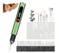 Pluma de grabado eléctrica, 30 bits portátil, ajustable, máquinas de grabado DIY | Artistas principiantes mini pluma grabadora | para manualidades, tazas de cerámica, vidrio, madera, manicura, piedra