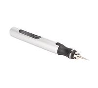 Pluma de Grabado Eléctrica, Luces Indicadoras de Grabador Inalámbricas Portátiles Ligeras Inalámbricas DIY para Pulir(Plata)