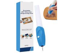 Pluma de grabado eléctrica portátil: herramienta de tallado giratoria de mano para madera, metal, vidrio, cuero y piedra, grabador artesanal de bellas artes