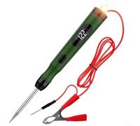 Pluma de prueba de pantalla digital, probador de circuito automotriz P50 5-30v con predicción de frecuencia, plástico verde para diagnóstico eléctrico