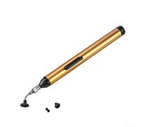 Pluma de recogida al vacío para eliminación IC ForSMD, herramienta de succión desoldadora con 3 puntas (40 g/18 g/3 g), bomba de succión de soldadura dorada para tareas de reparación y fabricación de