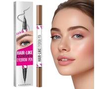 Pluma de relleno de cejas 2 en 1 Curved Eye Brow Filler Pencil | Suministros de belleza a prueba de sudor, suministros de cuidado personal para uso profesional ocasiones especiales