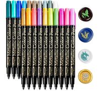 Pluma de sello de cera, Zifospy 20 bolígrafos de cera para decorar cera de sellado, bolígrafo de color metálico premium para sello de cera de sobre de boda