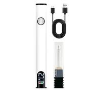 Pluma de soldador - 1 herramienta de soldadura recargable inalámbrica, bolígrafos de soldadura de acero inoxidable de voltaje ajustable, kit eléctrico de pantalla digital LED, quemador de alambre
