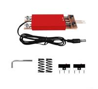 Pluma de soldadura por puntos con mango de resorte doble y cabezales de bola concéntricos, equipado con gatillo automático y varilla de cobre para una disipación de calor constante (rojo)