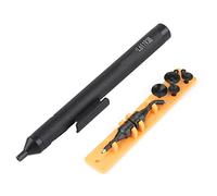 Pluma de succión al vacío, herramienta de recolección de succión, ventosa de soldadura manual de para componentes IC SMD, metal, plástico, negro, 13,2 cm, 5,2 pulgadas, incluye 2