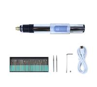 Pluma De Tallado Eléctrico, Amoladora Eléctrica Carga Con Regulación Velocidad, Mini Máquina Grabado For Madera/jade/nuclear/huevo/hueso Controles Intuitivos Y Sencillos(Package 1)