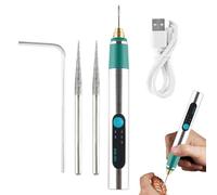 Pluma de tallado para madera, Pluma de grabado para madera - Herramienta de grabado inalámbrica Pluma grabadora recargable - Kit de herramientas de grabado rotativo para tallar joyas, piedra, vidrio y