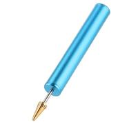 Pluma de tinte de borde de cuero, aplicador de rodillo de borde colorido, aplicador de rodillo de pintura herramienta de impresión de cuero esencial para manualidades DIY (Azul)