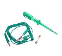 Pluma del mantenimiento del circuito del coche Voltaje auto de la bombilla de la pluma de la prueba del probador del circuito del vehículo del coche DC 6V 12V 24V (Green)