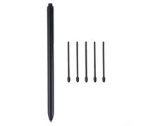 Pluma Digital EMR de Precisión con Sensibilidad a la Presión y para soporte de Inclinación - Lápiz Táctil sin para batería para Artistas - Incluye 5 Puntas y 16cm(Black)