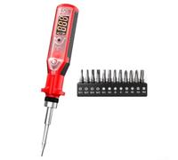 Pluma digital inteligente del probador del voltaje con la pantalla LED y la alarma triple para la detección del circuito de CA sin contacto y el trabajo de reparación eléctrica (13pcs)