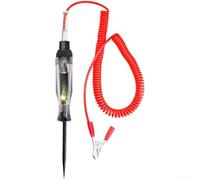 Pluma digital LED probadora de voltaje con clip de tierra para confirmación de energía de 6 V a 12 V CC para coches, motocicletas y barcos pequeños (B)