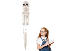 Pluma divertida de esqueleto,Pluma de esqueleto de Halloween - de boxeo de de Halloween con luz LED - Bolígrafos para adultos y niños con agarre ergonómico para dormitorio, aula, dormi