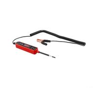 Pluma eléctrica para coche con pantalla digital de 4 a 60 V CC, plástico, indicador de polaridad LED, detección de rotura de circuito para reparación automática (es rojo)