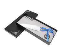 Pluma estilográfica clásica vintage Pluma pluma de inmersión Juego de pluma de firma Aleación premium Ligero Cómodo Ideal para caligrafía Dibujo Regalo Oro Plata 25 30 cm (Plata 2)