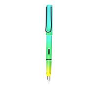 Pluma estilográfica colorida desmontable con relleno de pistón, puntas finas, opcional, ideal para niños que escriben Practin, cartuchos azules, negro, rojo, azul, recargable