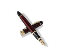 Pluma estilográfica de 0,5 mm, escritura suave, práctica, caligrafía, metal, suministros escolares de negocios, escritura de caligrafía, suministros escolares