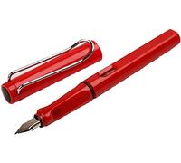 Pluma estilográfica de escritura lisa pluma estilográfica extrafina dibujo escritura diario práctico caligrafía, bolígrafo de bolsillo regalo para mujer hombre oficina roja. Operación fácil
