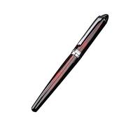 Pluma estilográfica de lujo con líneas coloridas para estudiantes de negocios, punta fina de 0,38 mm, funda para pluma estilográfica
