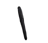 Pluma estilográfica de madera con relieve vaca hierro, ideal for papelería, oficina, negocios, escritura, caligrafía, regalo for hombres(Black)