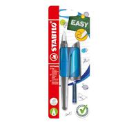 Pluma estilográfica escolar STABILO EASYbuddy color azul - Tinta color azul - 1 pluma + 1 recarga