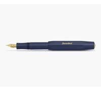 Pluma estilográfica Kaweco Sport Classic Azul marino, punta fina con clip octagonal Kaweco Sport dorado