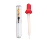 Pluma estilográfica pequeña, suave y transparente, práctica pluma de caligrafía, bolsillos de viaje, suministros escolares, pluma estilográfica, bolígrafos de escritura, bolsillos de viaje