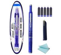 Pluma estilográfica retráctil, bolígrafos de tinta recargables, juego de pluma estilográfica con tapa, punta suave sin fugas, instrumento de caligrafía para dibujos, , letras, marcado de texto