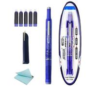 Pluma estilográfica retráctil de 18 cm, sin fugas, bolígrafo de caligrafía con mango antideslizante, punta uniforme, flujo de tinta uniforme, bocetos, diario indispensable, garabateando