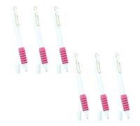 Pluma estilográfica retráctil de 6 uds, punta fina de 0, 38 MM, empujar/tirar para recargar, niños con convertidor