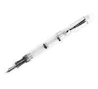 Pluma estilográfica transparente de triple cola con punta de música/flexión, Boligrafos