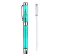 Pluma estilográfica transparente y colorida para escritura de regalo para plumín, gran capacidad, apto para niños, caligrafía, arte, letrero, juego de fuente con cartucho de puntas recargable, para