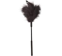 Pluma estimuladora 30 cm negra