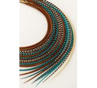 Pluma Extensiones de Pelo, 100% Real Gallo Plumas, abalorio de 20 de largo Thin Loose plumas individuales Plus 20 y Loop Kit de herramientas, by Sexy Sparkles