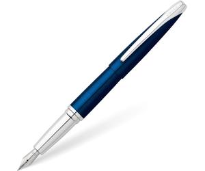 Pluma Fuente Cross ATX Translúcida Azul Con Punta Fina Y Tapa Desmontable