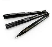 Pluma Fuente Desechable Pentel Cuerpo Marmoleado Dorado Y Negro Paquete De 3