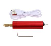 Pluma Grabadora Eléctrica USB Roja de Metal para Joyas Color Aleatorio
