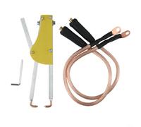 Pluma manual de soldadura por puntos con alicates de presión ajustables, pinzas de soldadura a tope para placa de acero de 1 mm, herramienta de reparación de chapa aislada con placa epoxi, compatible