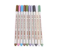 Pluma Metálica Marcador Punta Fina 10 Colores para DIY Tarjeta Álbum Artista Acuarela Bocetos